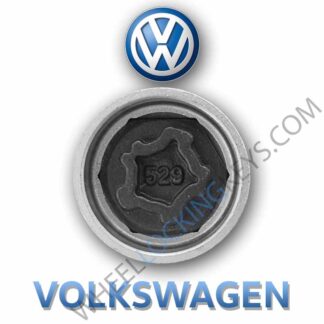 Volkswagen Golf Bora Passat Jetta scirocco J - 529 VW Wheel Locking Key