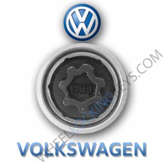 Volkswagen Golf Bora Passat Jetta scirocco P - 533 VW Wheel Locking Key