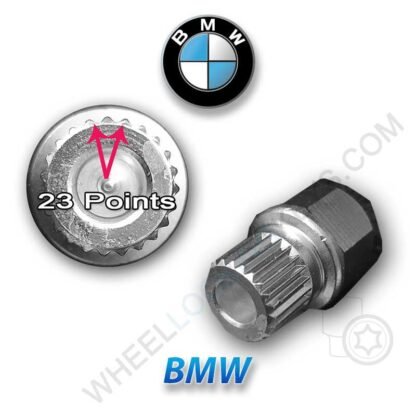 for BMW Wheel Locking Wheel Nut Key LWN Key Number C40 - 23 Splines