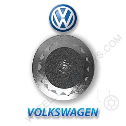 VW - Volkswagen Wheel Locking Nut Key ABC 5 - 16 Splines / 16 Points - Image 3