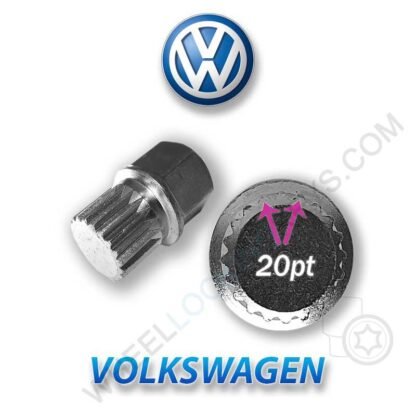 VW - Volkswagen Wheel Locking Nut Key ABC 8 - 20 Splines / 20 Points