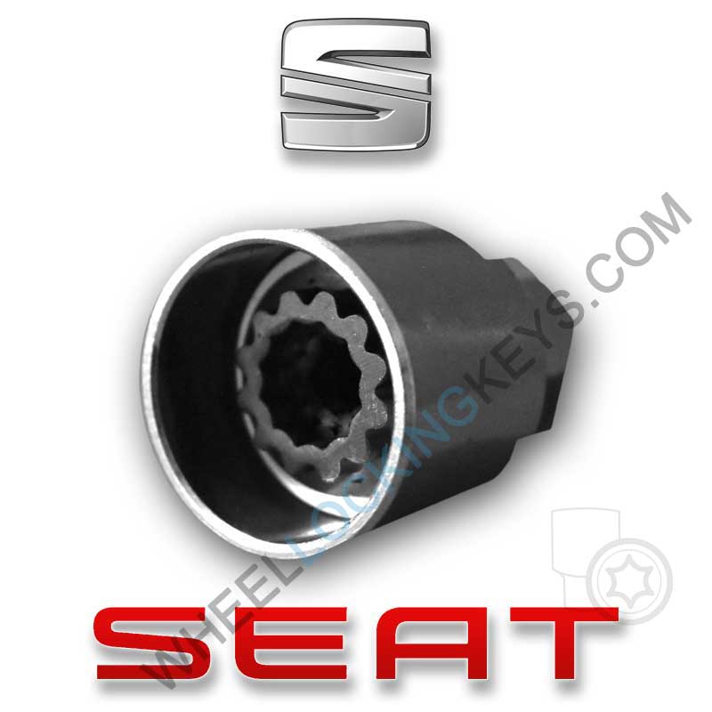 Seat locking wheel nut key best sale replacement