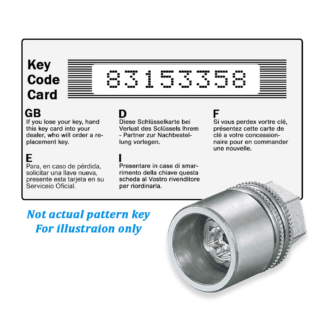 Wheel Locking Wheel Nut Key for Lexus - Key Code 83153358