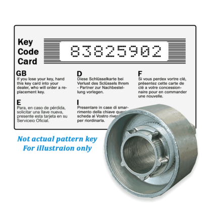 Wheel Locking Wheel Nut Key for Ford - Key Code 83825902
