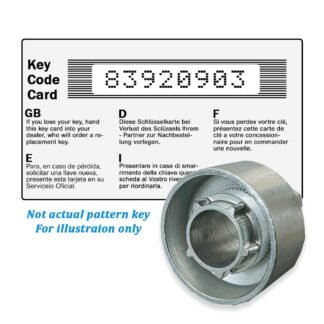 Wheel Locking Wheel Nut Key for Ford - Key Code 83920903