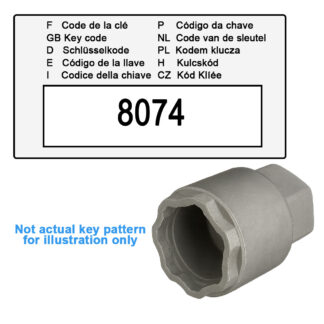 Kia Locking Wheel Nut Key 8074 / Q