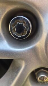 Chevrolet Equinox wheel locking nut key replacement