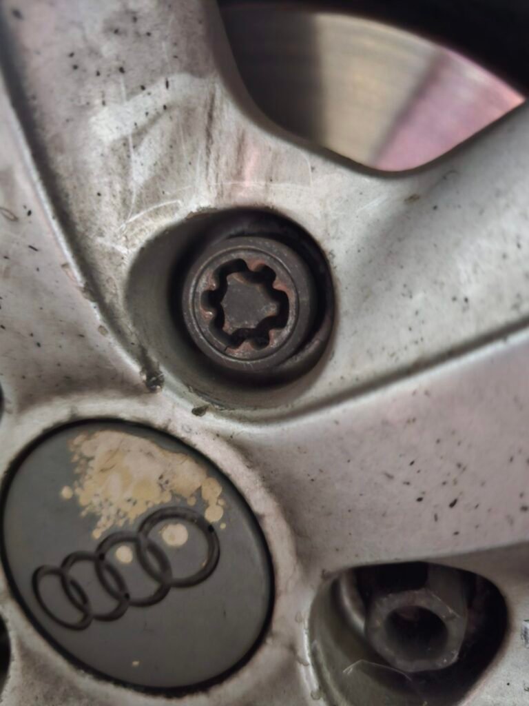 Audi A3 wheel locking nut key replacement