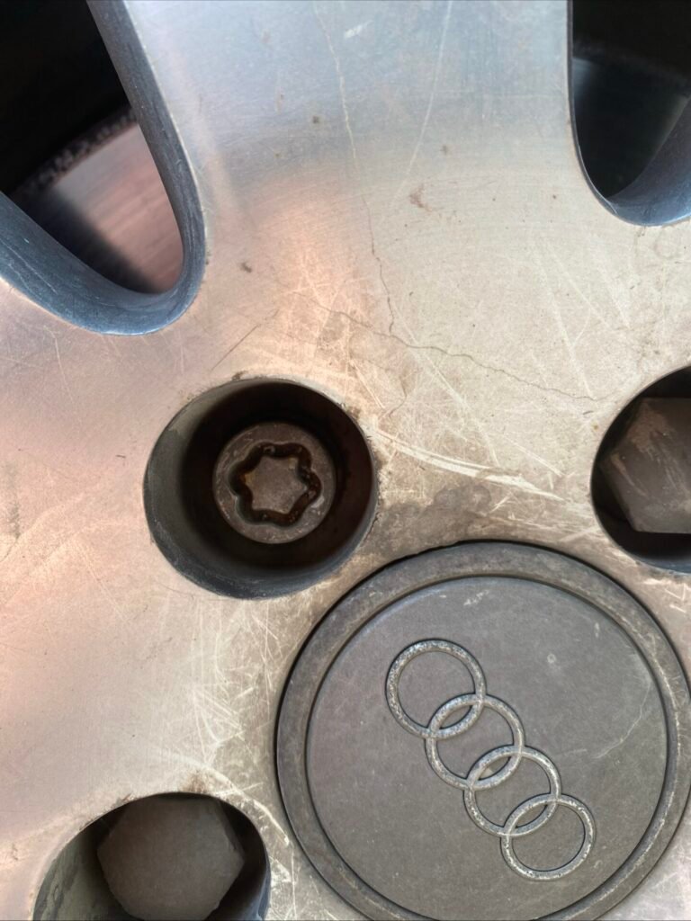 Audi A3 wheel locking nut key replacement