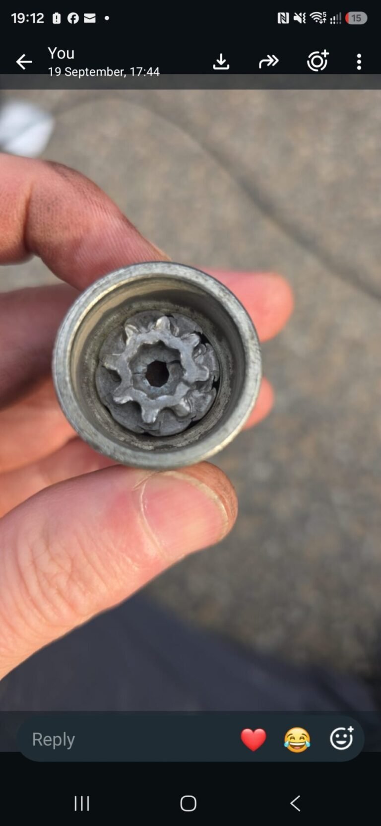 Audi A3 wheel locking nut key replacement