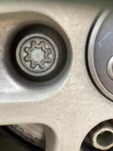 Audi A3 wheel locking nut key replacement