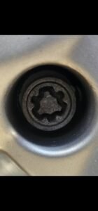 Audi S3 wheel locking nut key replacement