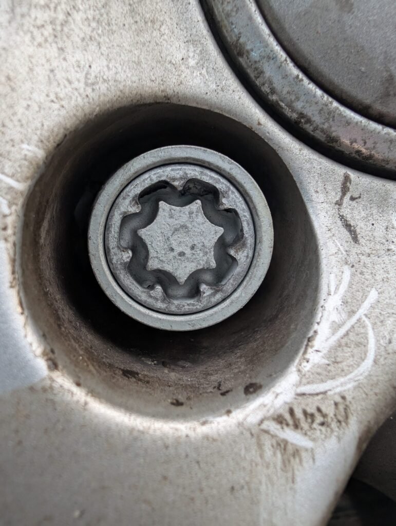 Audi Q3 wheel lock key code
