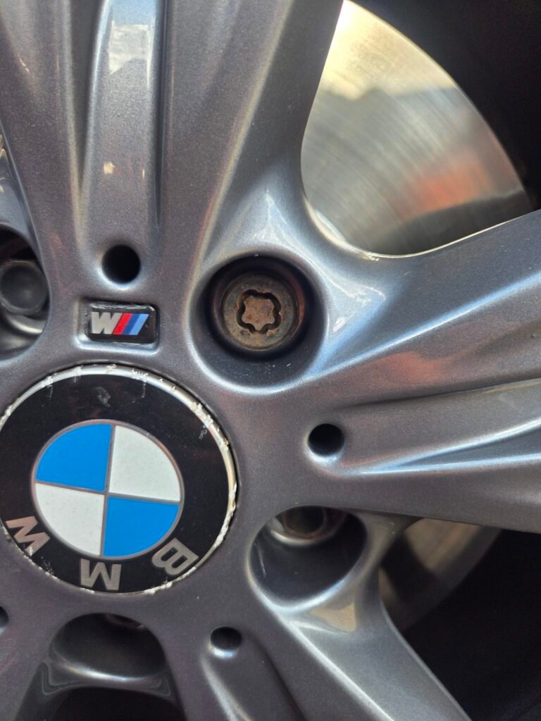 Bmw 2019 M140i wheel locking nut key replacement