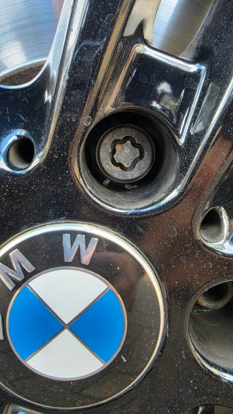 Bmw M140I wheel locking nut key replacement