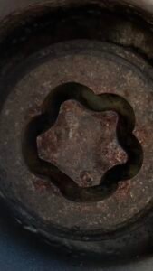 BMW 120D M Sport locking lug nut