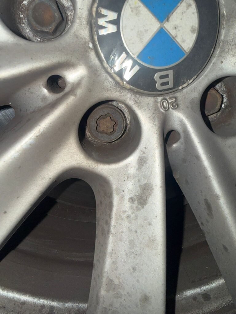BMW 520D locking wheel nut
