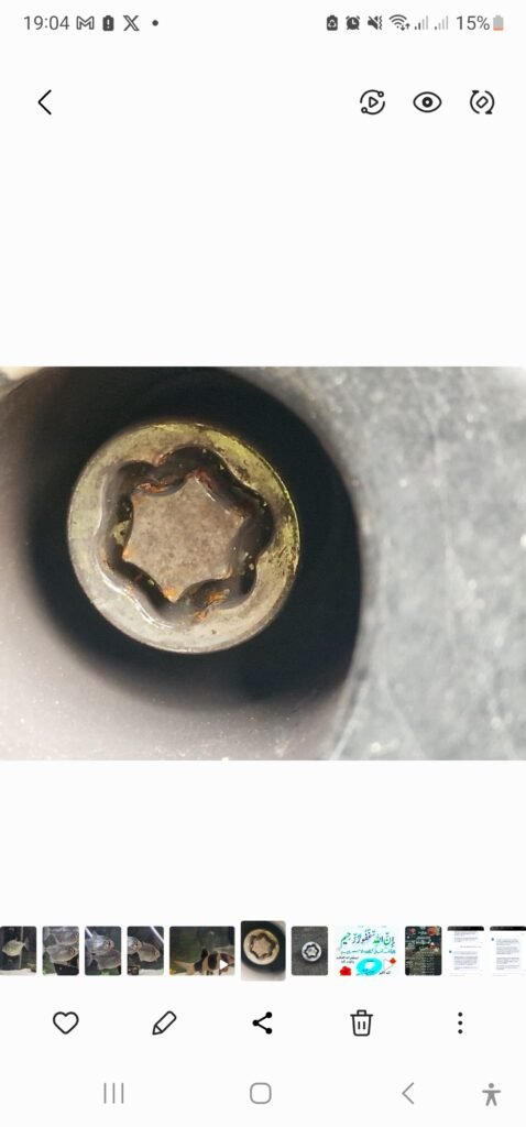Bmw F07 GT 520D locking lug nut