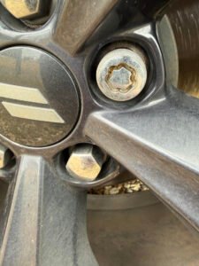 Dodge Challenger wheel locking nut key replacement