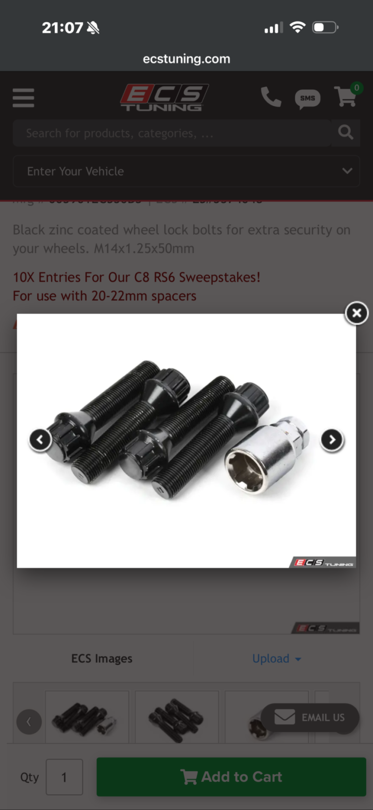 Ecs tuning 50mm wheel locking nut key replacement