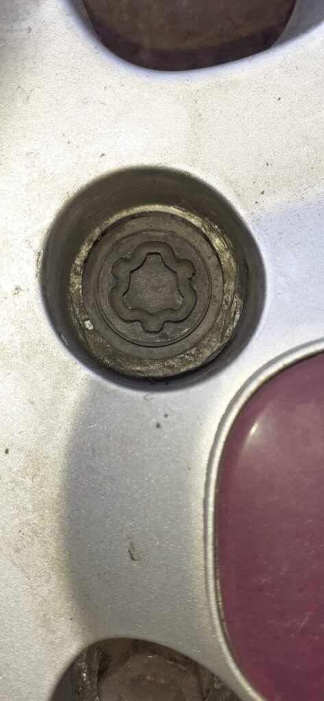 Fiat Panda (2013) wheel locking nut key replacement