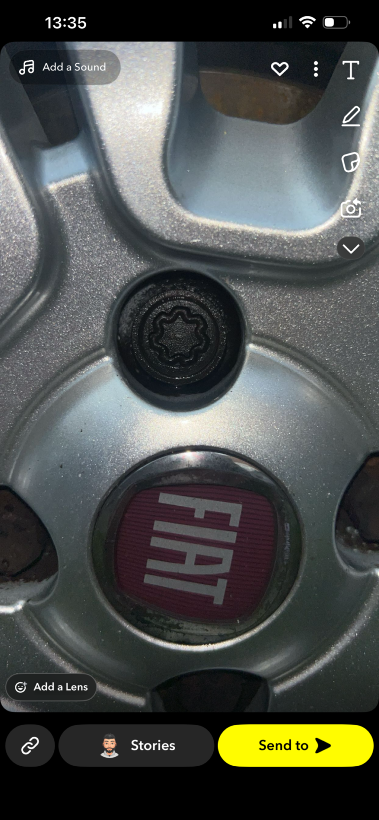 Fiat Punto wheel lock key code