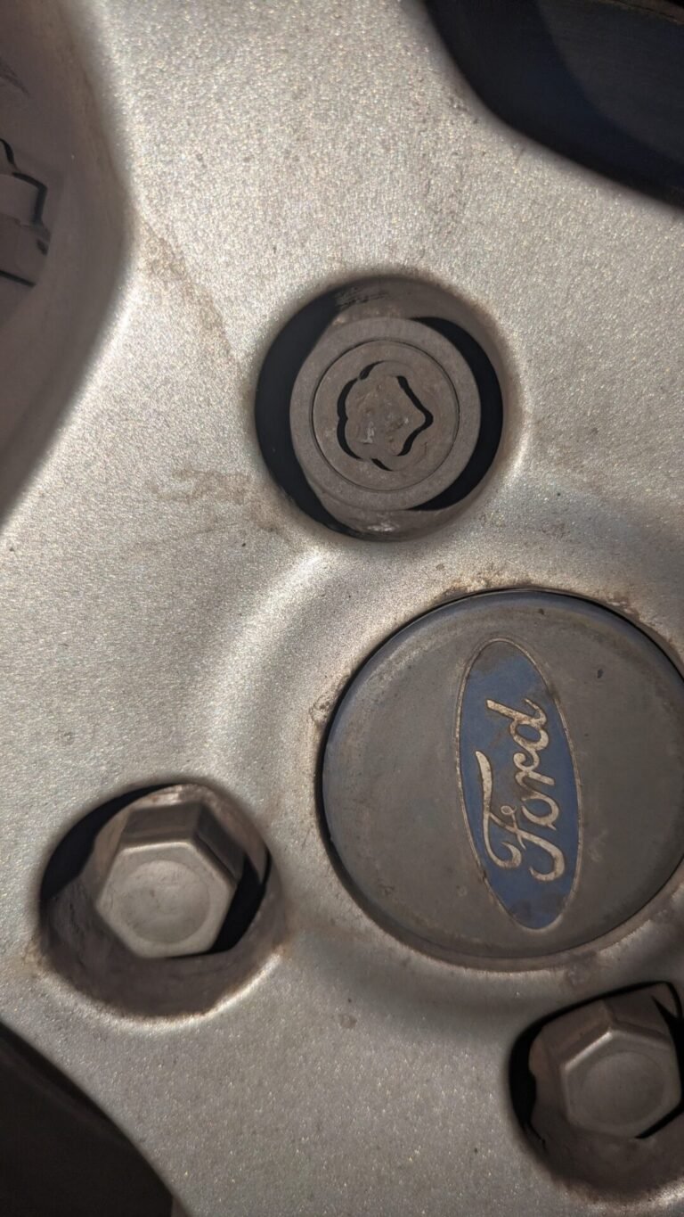Ford Fiesta 2012 wheel locking nut key replacement