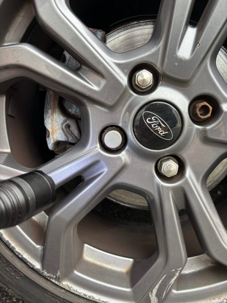 Ford Fiesta wheel locking nut key replacement