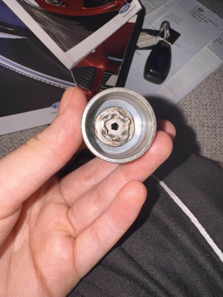 Ford Focus wheel locking nut key replacement