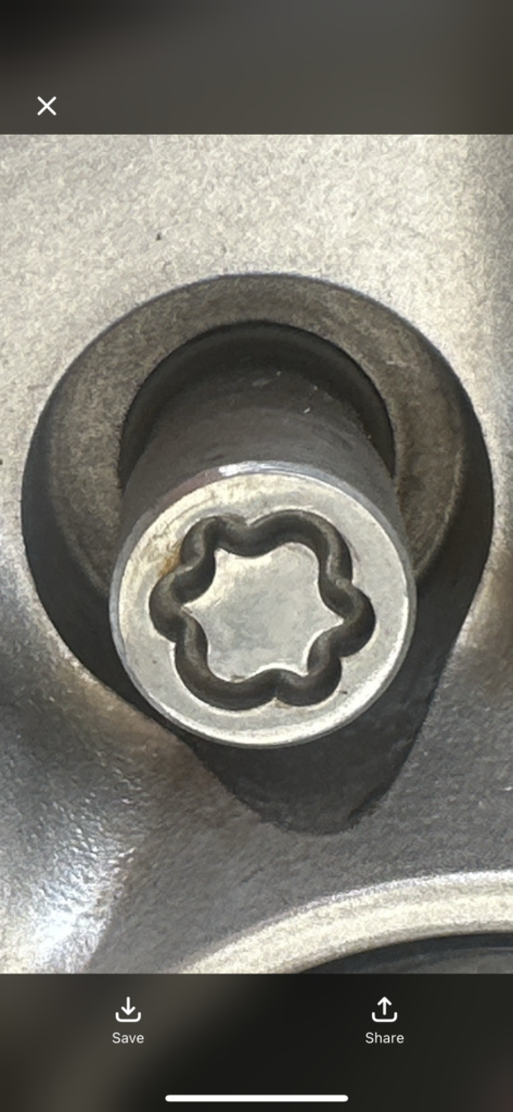 Ford Mustang wheel locking nut key replacement