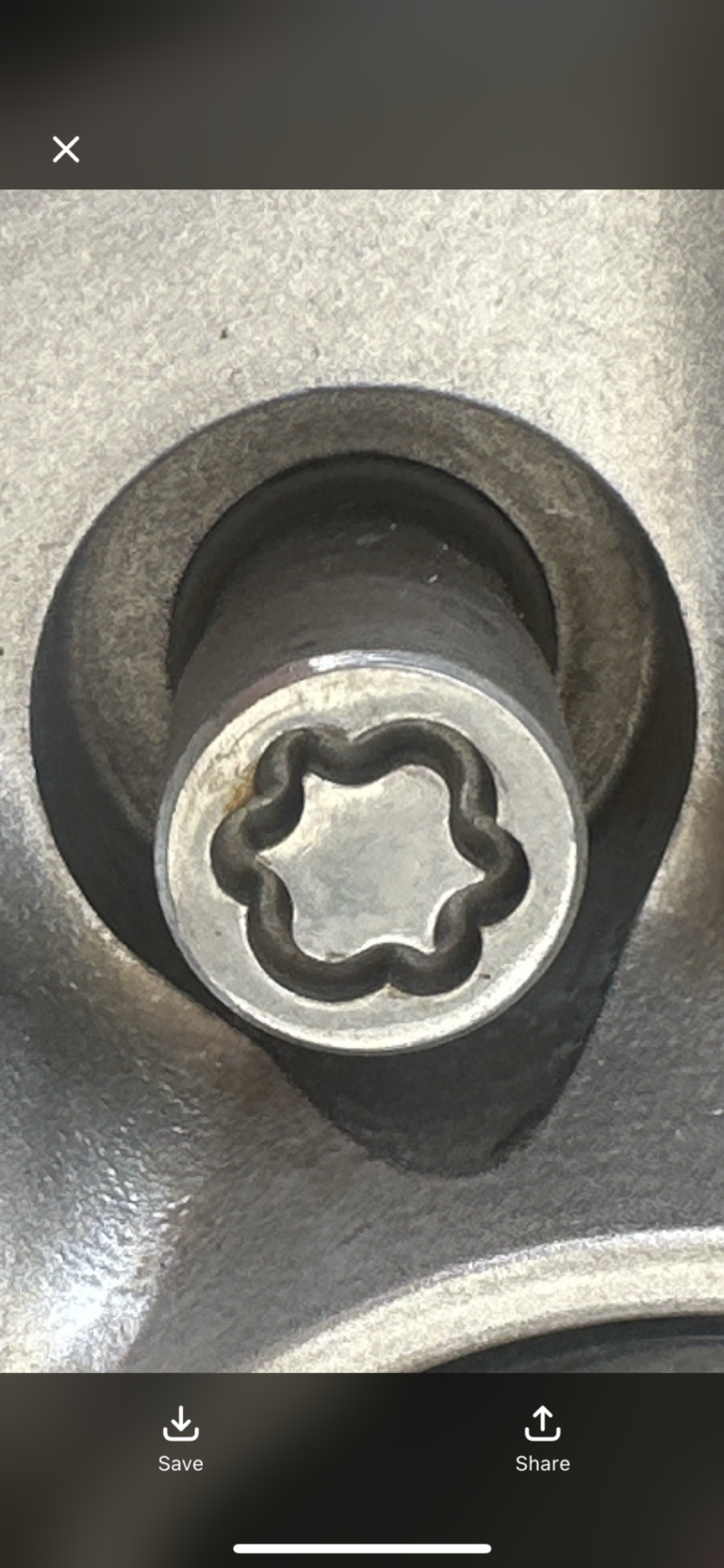 Ford Mustang wheel locking nut key replacement