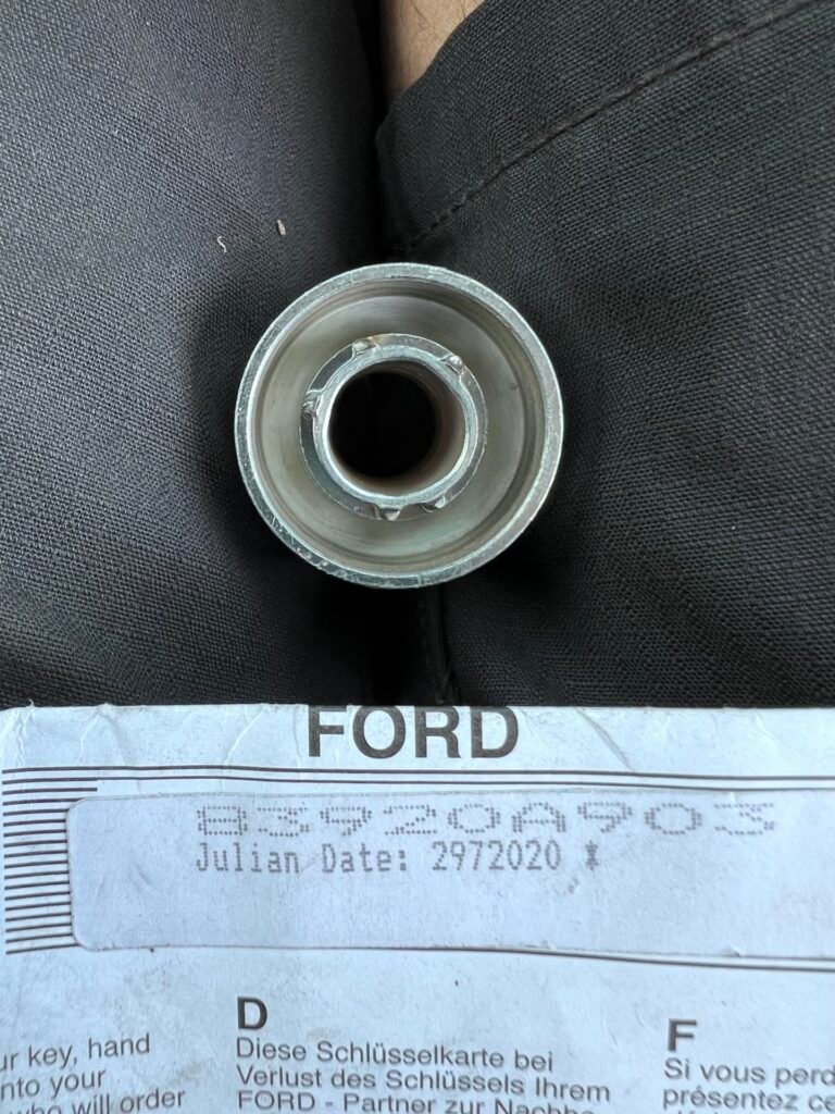 Ford Transit Custom wheel locking nut key replacement