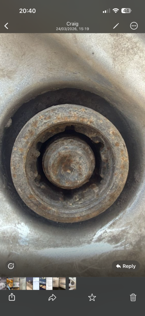 Ford Transit custom wheel locking nut key replacement