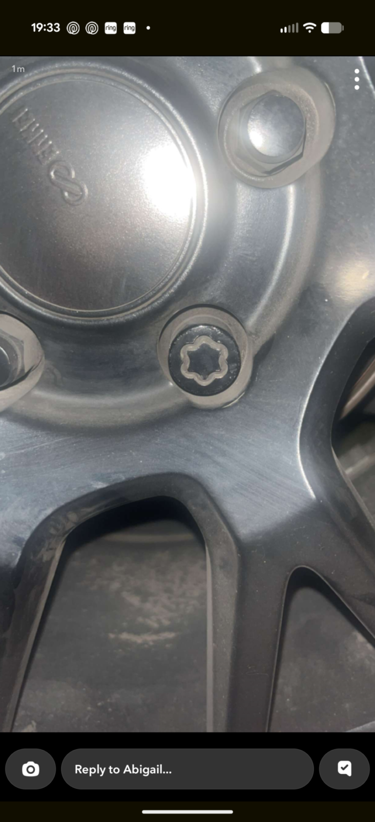 Honda Civic wheel locking nut key replacement
