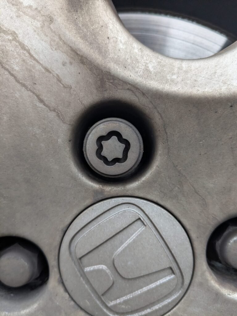 Honda Jazz wheel locking nut key replacement