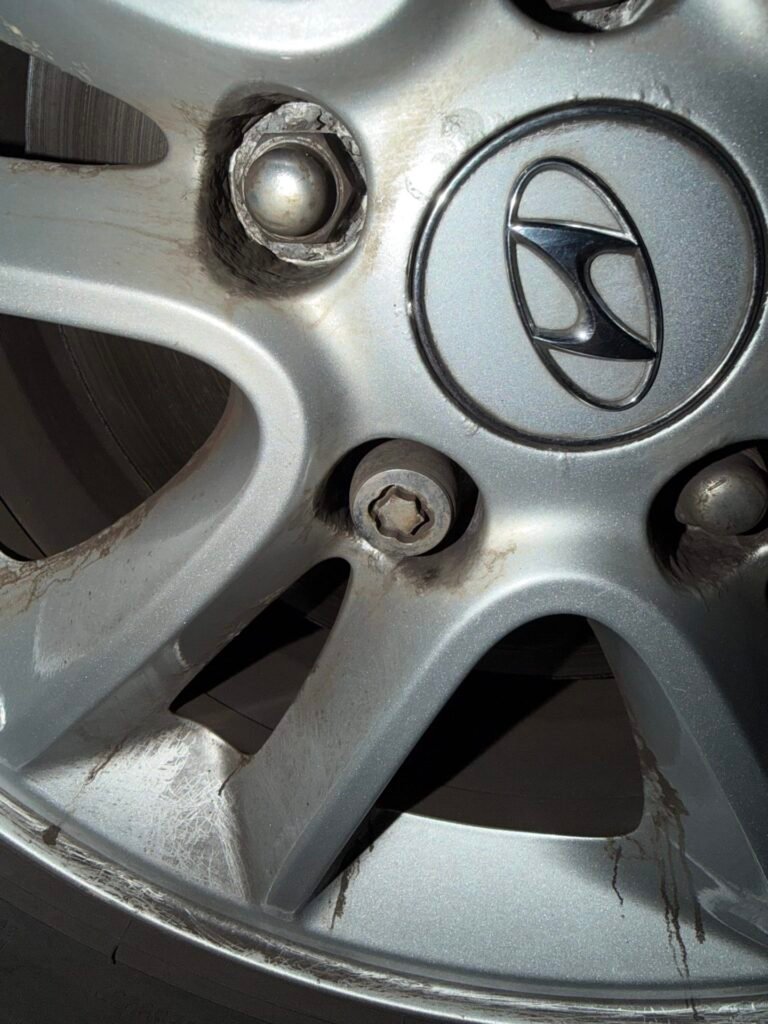 Hyundai I30 wheel locking nut key replacement