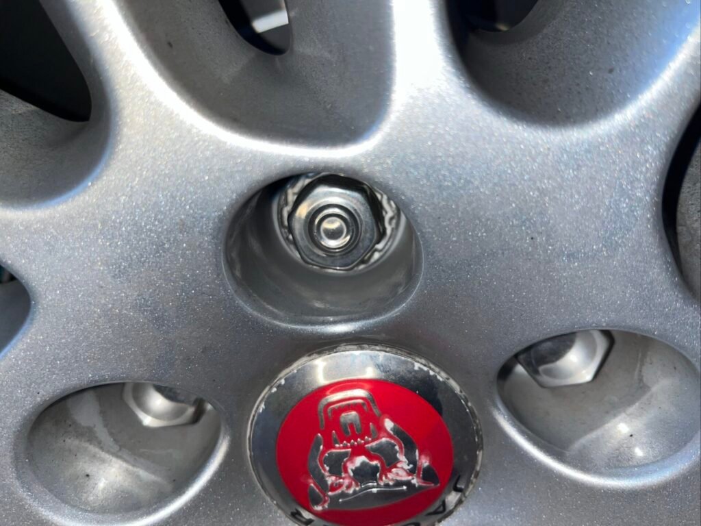 Jaguar F Pacce wheel locking nut key replacement