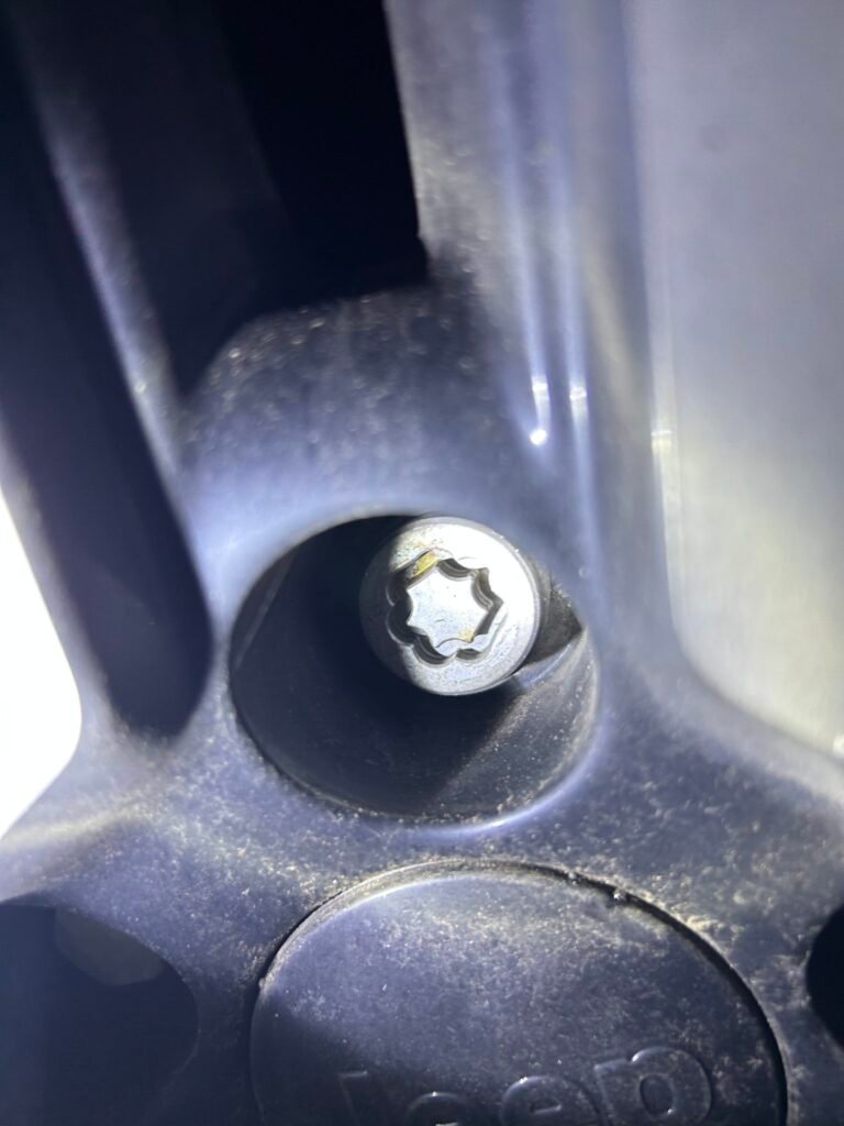 Jeep compass wheel locking nut key replacement