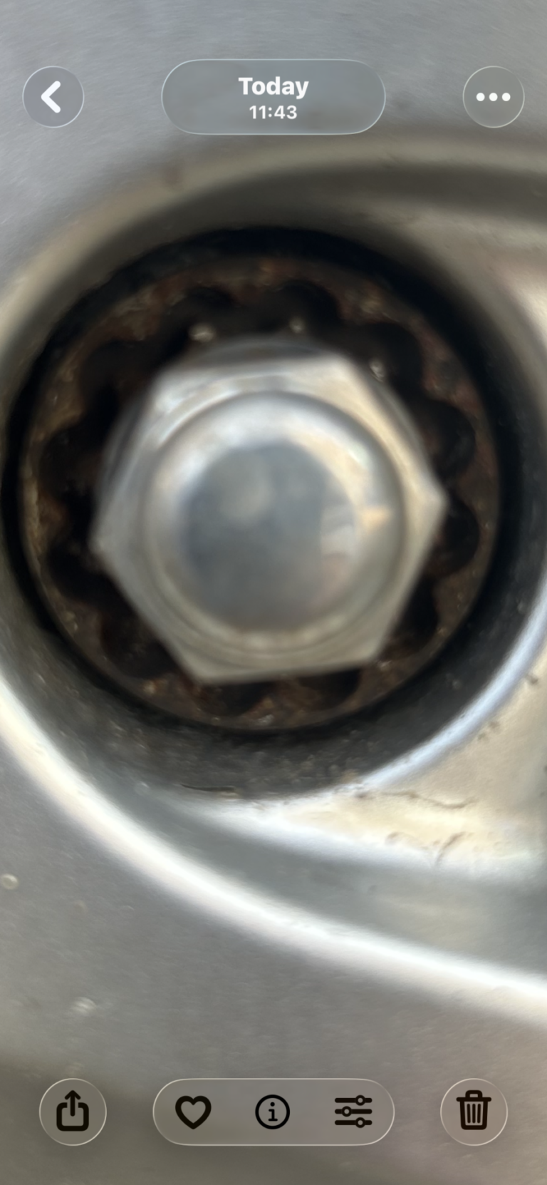 Kia Rio wheel locking nut key replacement
