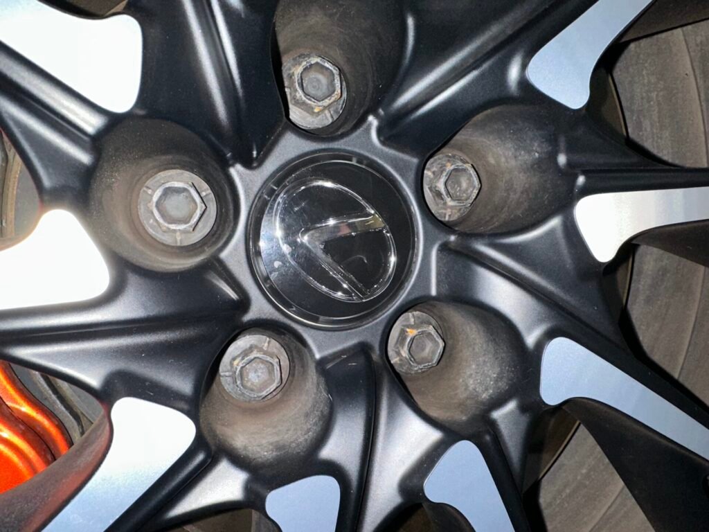 Lexus RC-F wheel locking nut key replacement