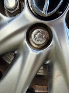 Mazda 2 hybrid wheel locking nut key replacement