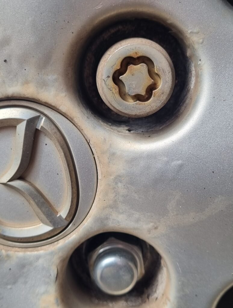 Mazda 2 wheel locking nut key replacement