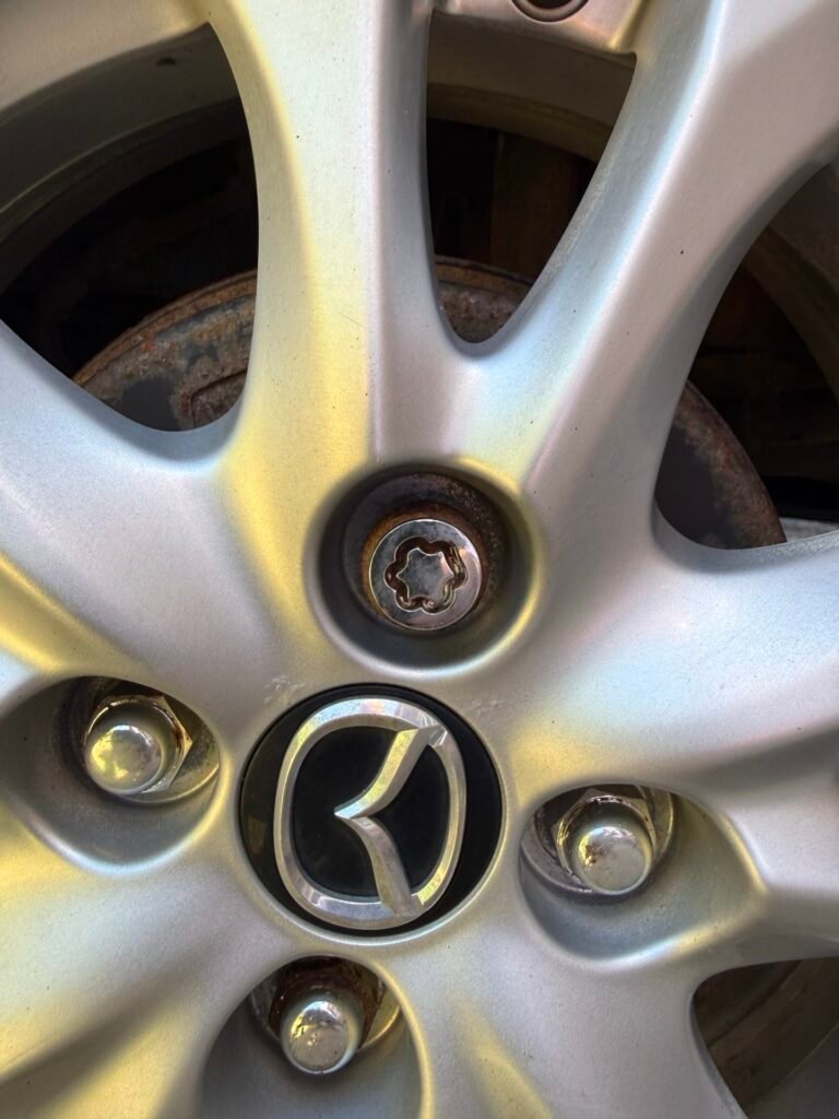Mazda 2 wheel locking nut key replacement
