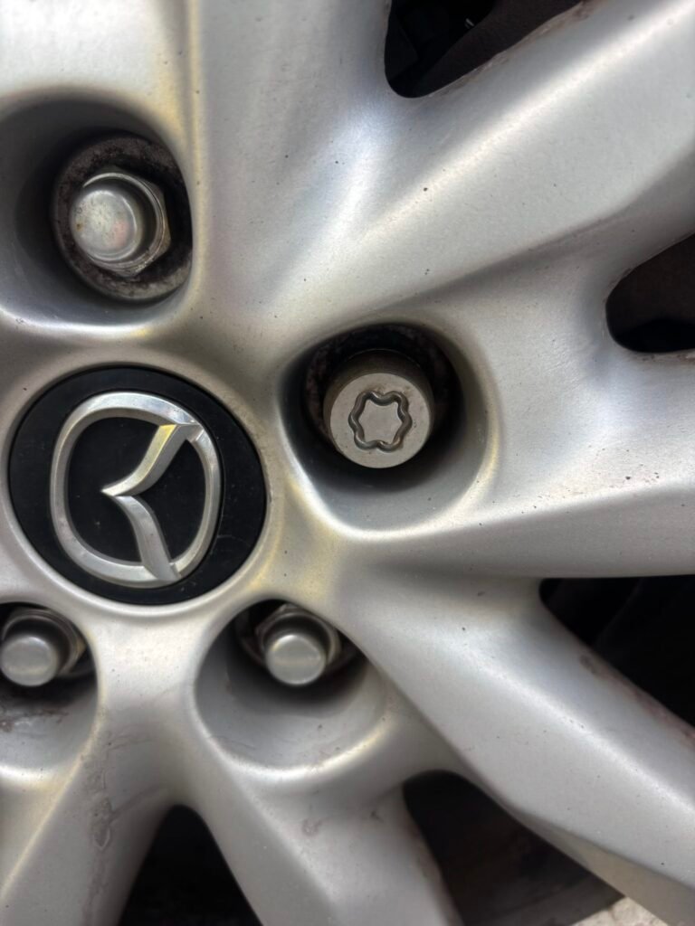 Mazda 3 wheel locking nut key replacement