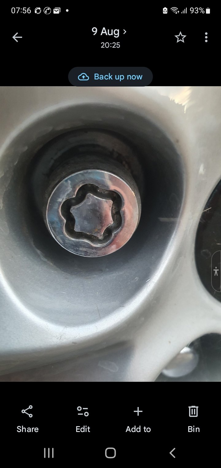 mazda 6 ( 2016) wheel locking nut key replacement