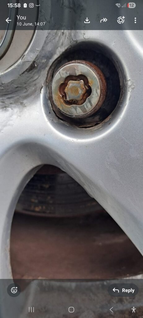 Mazda 6 wheel locking nut key replacement