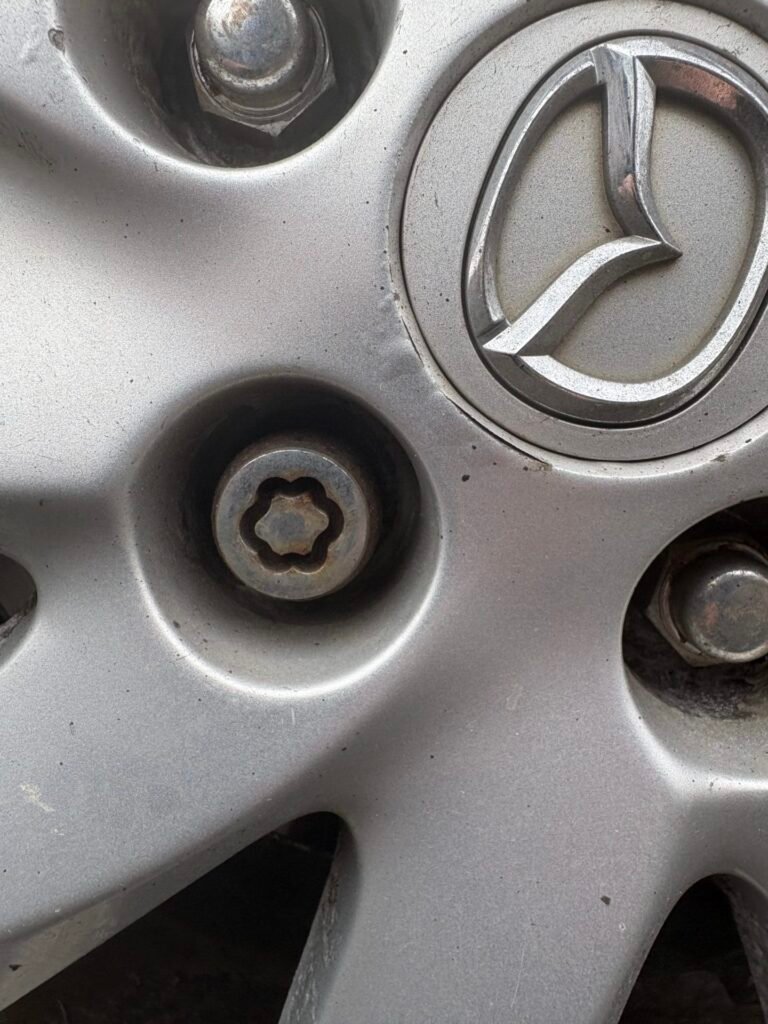 Mazda 6 wheel locking nut key replacement