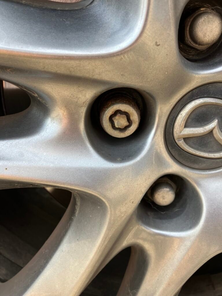 Mazda 6 skyactive 2.2 diesel wheel locking nut key replacement