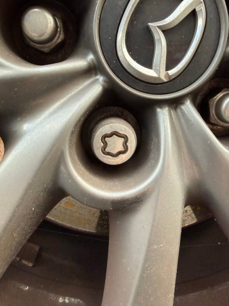 Mazda CX-3 wheel locking nut key replacement