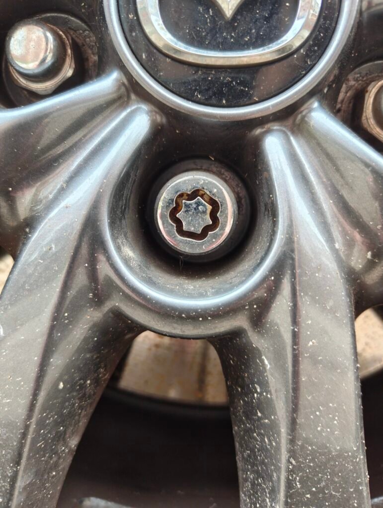 Mazda CX-30 wheel locking nut key replacement